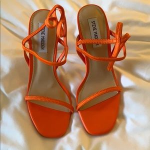 Orange Steve Madden heels